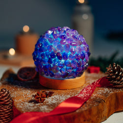 Lampada da comodino in ametista