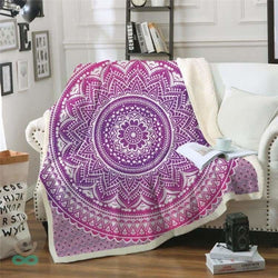 Plaid Douillet En Polaire The Peaceful Mandala - Decoration