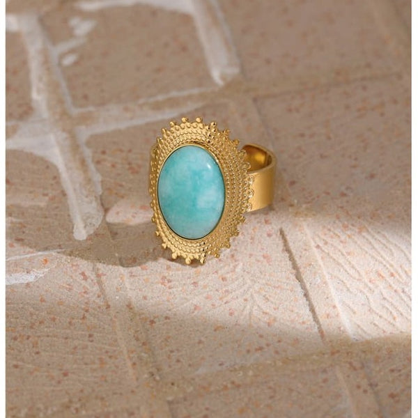 Bague Ajustable en Amazonite