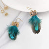 Boucles d’oreilles à plume ’ l’appel de la nuit ’
