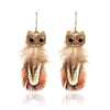 Boucles d’oreilles à plume ’ l’appel de la nuit ’
