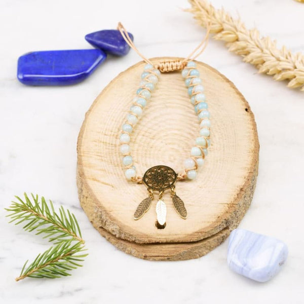 Bracciale Dream catcher in Amazzonite - Bracciale