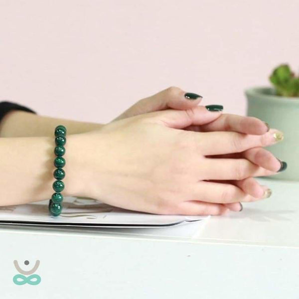 Bracelet ’Positivité’ en Malachite - bracelet
