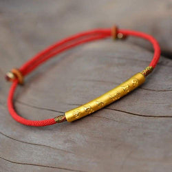 Bracelet tressé des 6 mots - Bracelet