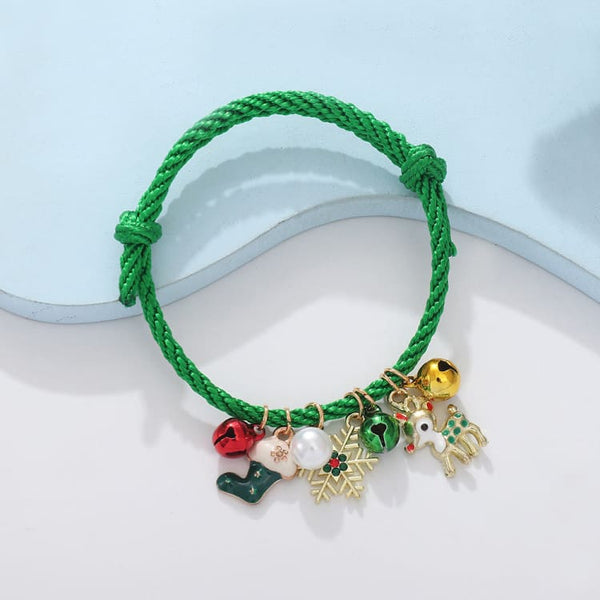 Braccialetto a catena di natale di moda per le donne dolce albero di natale fiocco di neve braccialetto a campana di babbo natale gioielli per feste di natale 36 Braccialetto a catena di natale di moda per le donne dolce albero di natale fiocco di neve braccialetto a campana di babbo natale gioielli per feste di natale 36