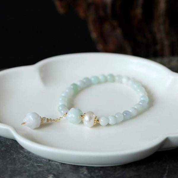 Bracelet en perles de Jadéite - Bracelet