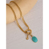 Collier pendentif Amazonite et Soleil