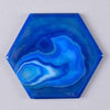 Dessous de verre en Agate Bleue