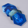 Dessous de verre en Agate Bleue