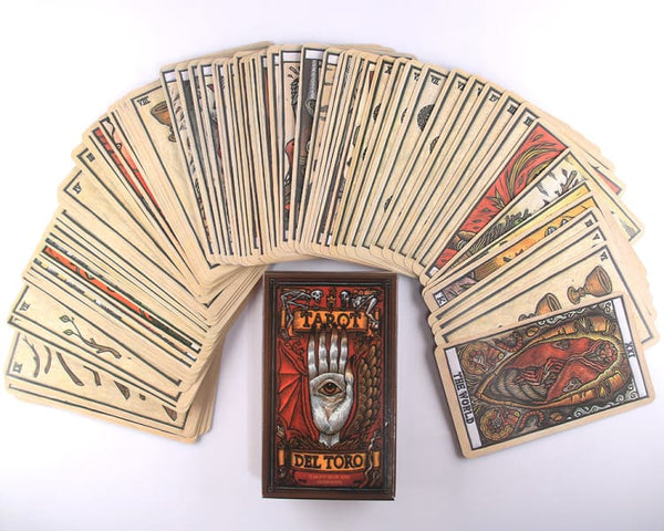 Jeu de tarot 78 cartes en anglais - L’univers de Guillermo Del Toro