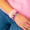 Bracciale Mala "Comfort & Serenity" 108 perline di quarzo rosa e ametista