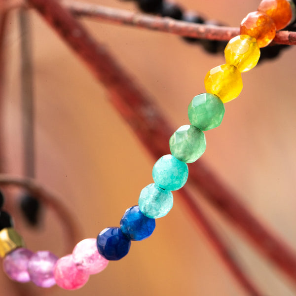 Bracciale 7 Chakra scintillanti