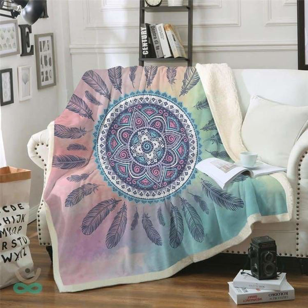 Mandala Coperte Pile Inverno Colorato Hippie Multi-funzione Leggero sottile  Throw Coperta per letto Divano Biancheria da letto getta