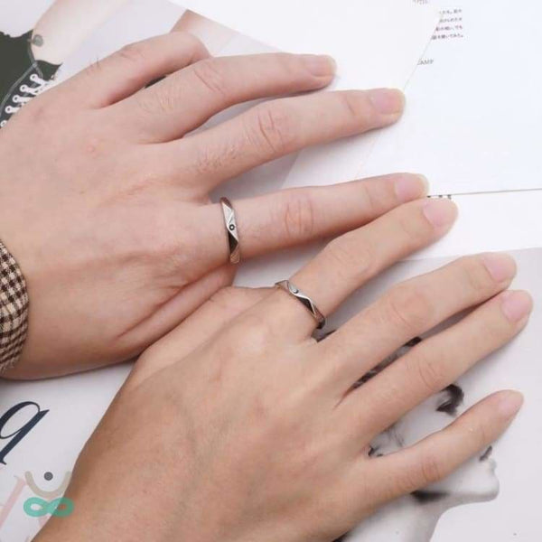 Bague ’Jour et Nuit’ - Taille ajustable - anneau
