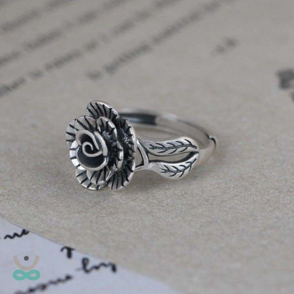 Anneau de la Rose éternelle - bague Argent