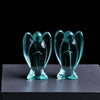 Ange Litho - Ange en verre bleu / 50x30x18 mm