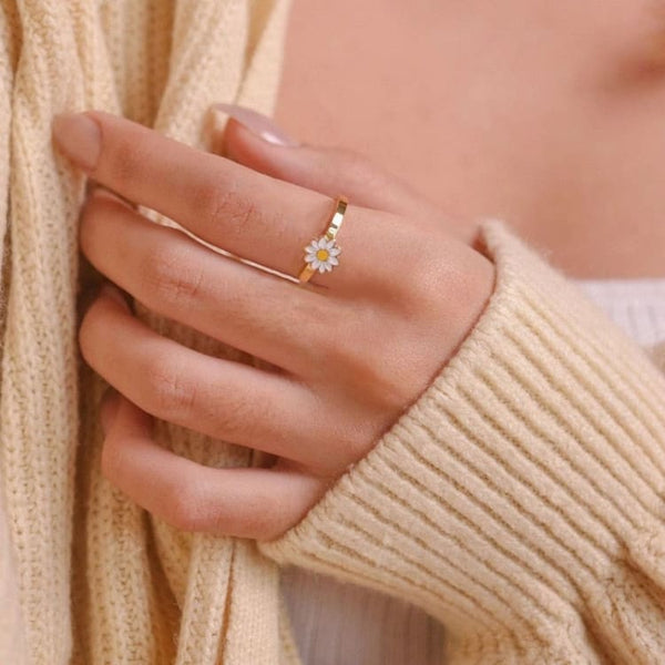Bague anti stress marguerite ’ au gré des vents ’