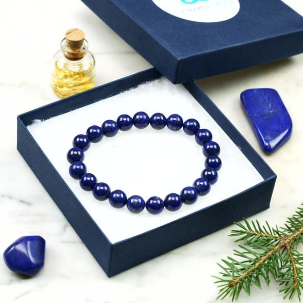 Bracciale in lapislazzuli in acciaio inossidabile con pietre naturali Bracciale in lapislazzuli in acciaio inossidabile con pietre naturali