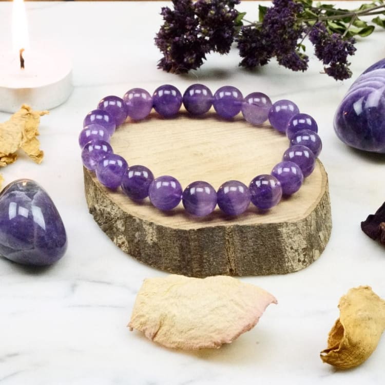 Girocollo di ametista da 4 mm, pietra di ametista, chakra della corona, collana di ametista Girocollo di ametista da 4 mm, pietra di ametista, chakra della corona, collana di ametista