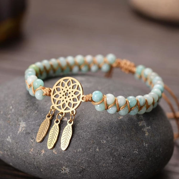 Bracciale Dream catcher in Amazzonite - Bracciale