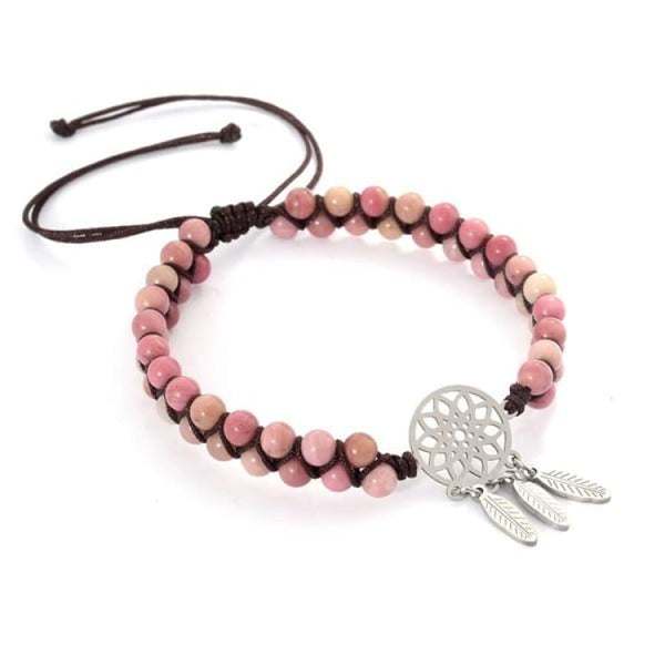 Bracciale Dream catcher in rodonite - Bracciale