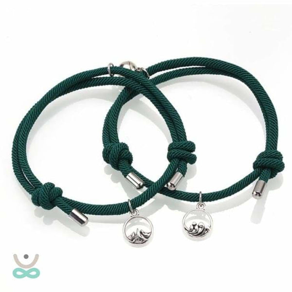 Bracelet Duo ’Par delà les Montagnes et les Océans’ - Vert - bracelet