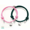 Bracelet Duo ’Par delà les Montagnes et les Océans’ - Rose et vert - bracelet