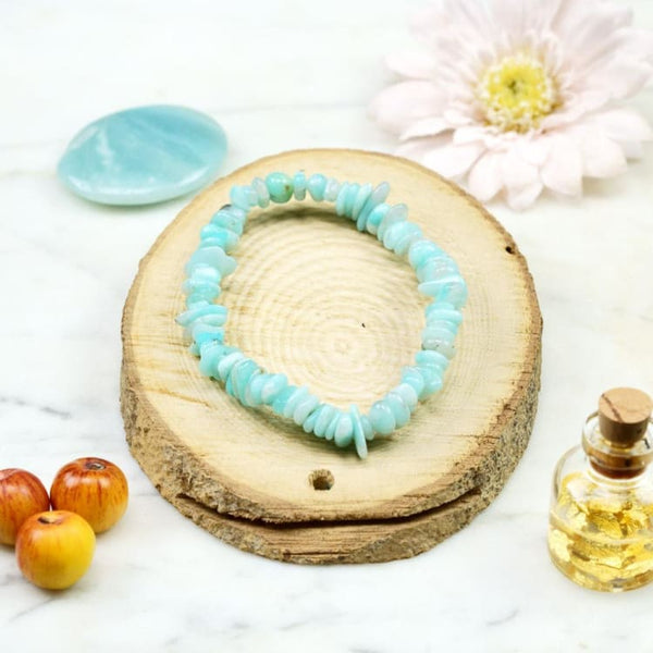 Bracciale in amazzonite barocco - Bracciale