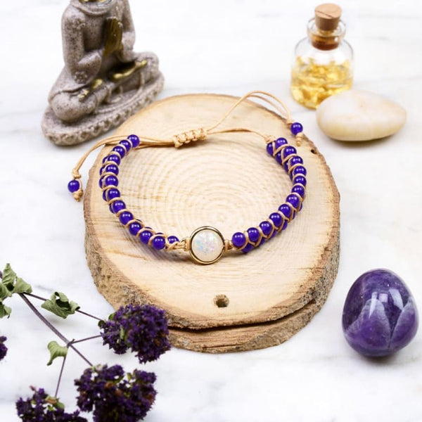 Bracciale 7 Chakra BYUK - Quarzo Rosa E Pietre Naturali Con Perle Per Donna Bracciale 7 Chakra BYUK - Quarzo Rosa E Pietre Naturali Con Perle Per Donna