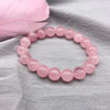 Bracciale perline di quarzo rosa - Bracciale