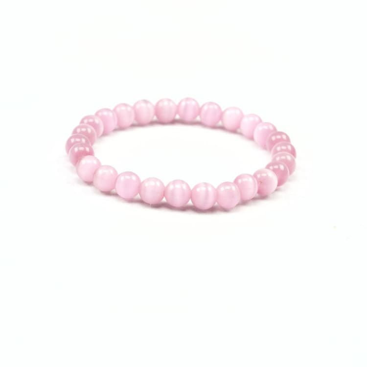 Bracciale perline di quarzo rosa - Bracciale