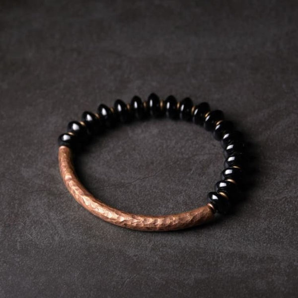 Bracciale in rame intrecciato, naturale, senza magneti, per uomo e donna, elegante Bracciale in rame intrecciato, naturale, senza magneti, per uomo e donna, elegante