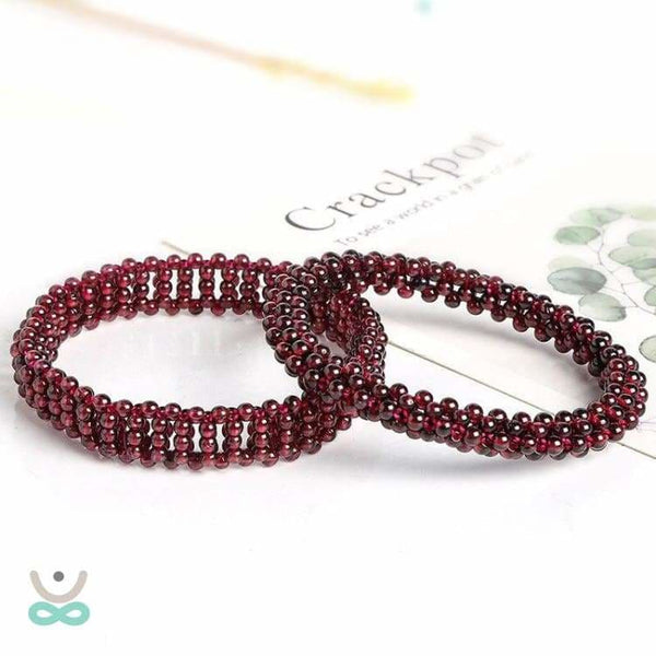 Bracelet ’Vitalité’ en Grenat rouge - bracelet