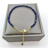 Bracelet ajustable en Lapis Lazuli Facettée - Bracelet