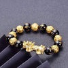 Bracelet de Chance Pi Xiu en Agate Noir. - Bracelet