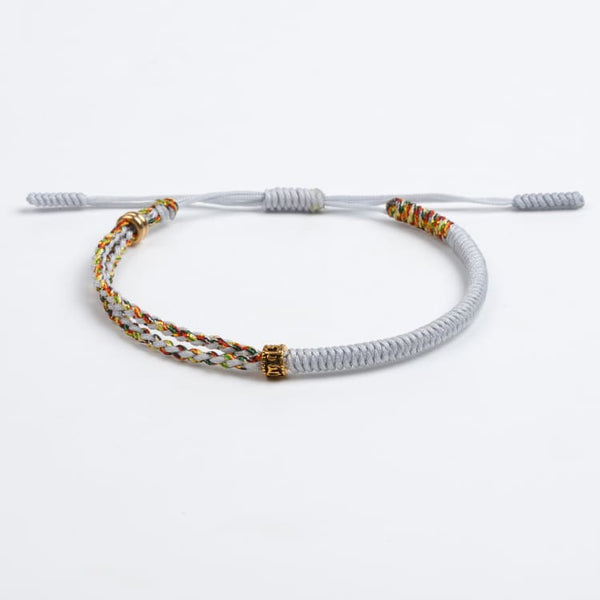 Bracelet de chance tibétain - Blanc