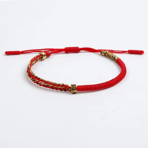 Bracelet de chance tibétain - Rouge