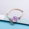 Bracelet de la fleur éternel de cristal - Explosion florale Violette
