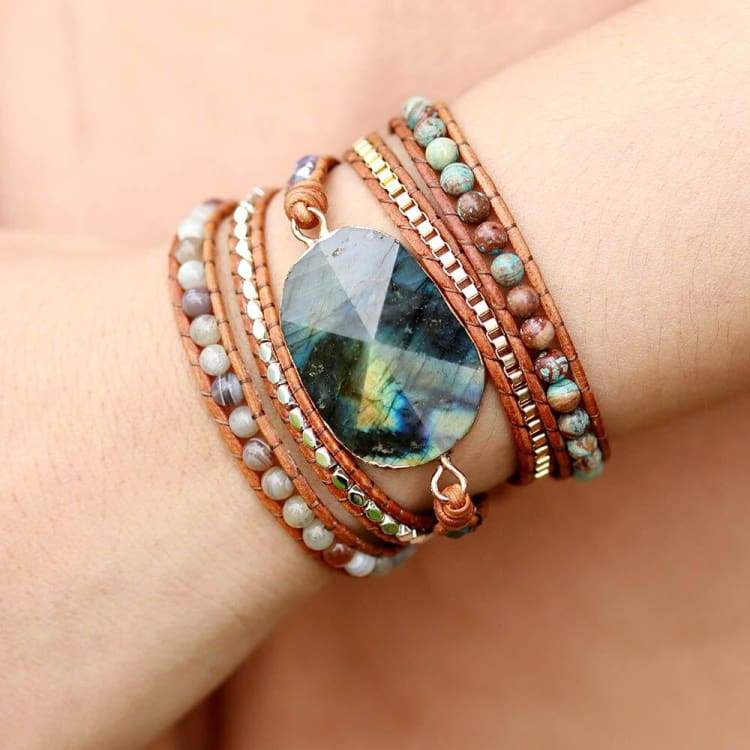 KELITCH Braccialetti con perline in Labradorite da donna KELITCH Braccialetti con perline in Labradorite da donna