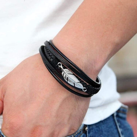 Bracciale in pelle per gli uomini