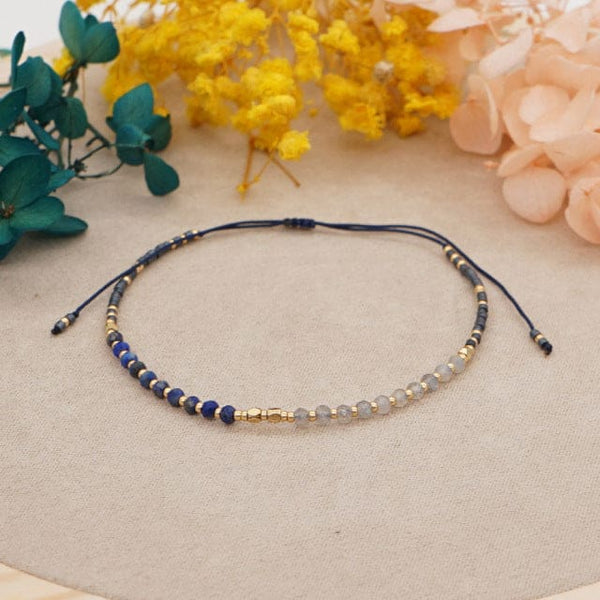 IBOWZ Bracciale in Pietra Naturale Braccialetti Chakra Bracciale di Cristallo, 7 Chakra Perline di Pietra da Taglio Naturale Placcatura Grigia IBOWZ Bracciale in Pietra Naturale Braccialetti Chakra Bracciale di Cristallo, 7 Chakra Perline di Pietra da Taglio Naturale Placcatura Grigia