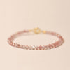 Bracelet fin en quartz rose