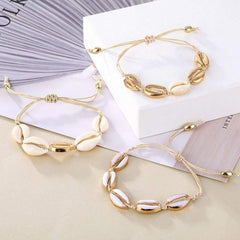 KELITCH Bracciale Dell'Amicizia Con Stella Marina E Conchiglia Cowry: Filo Regolabile, Gioiello Artigianale Con Fascino Marino