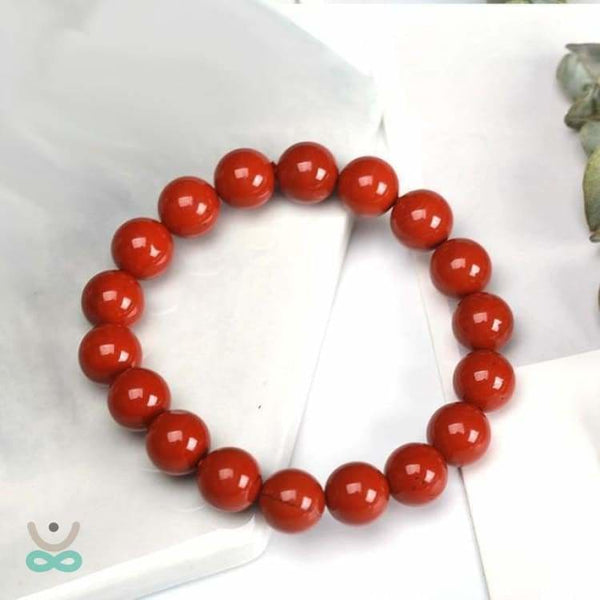 Bracelet ’Vitalité Tellurique’ en jaspe rouge - bracelet