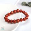 Bracelet ’Vitalité Tellurique’ en jaspe rouge - bracelet jaspe Rouge
