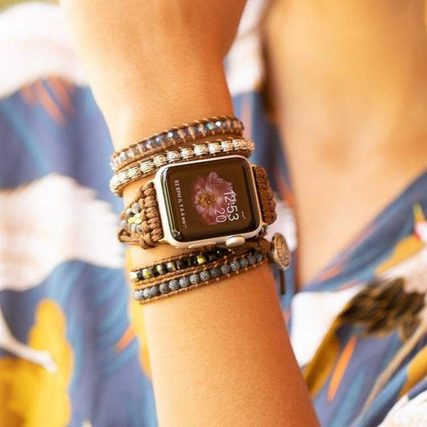 Bracciale Wrap Apple Watch in Labradorite
