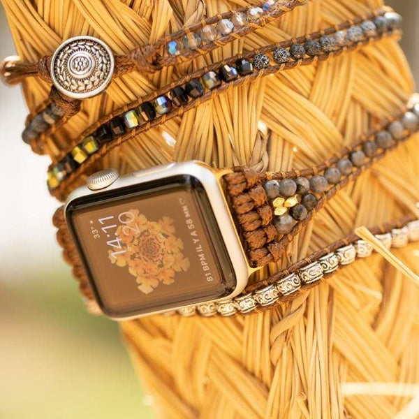 Bracciale Wrap Apple Watch in Labradorite