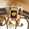 Bracciale Wrap Apple Watch in Occhio di tigre