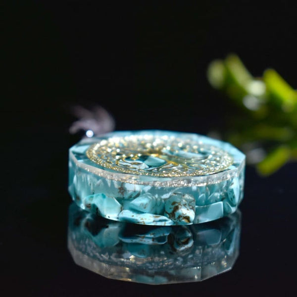 Collana di energia Albero della vita in turchese - Collana