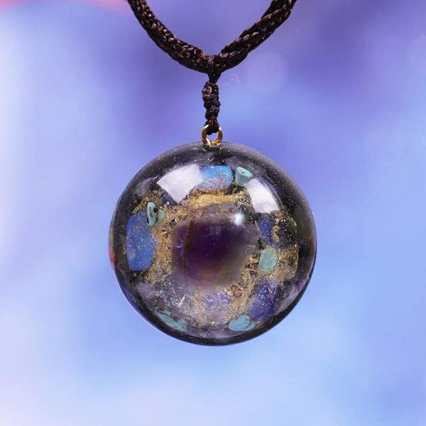 Collier Orgonite Améthyste et Opalite - Collier